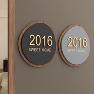 Irregular circular creative homestay hotel signage 3DHDB Unit Customised Unit Sign door sign  door u