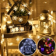 LED Christmas Decoration Light Snowflake String Lights Room Decoration Christmas Tree Decoration Lights Holiday Christmas Gift Idea Atmosphere Light Creative