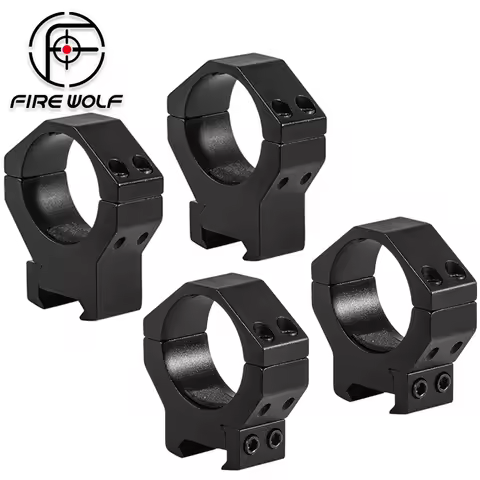 FIRE WOLF 2PCS 34mm Scope Rings High and Low Profile Wide Scope Mounts for 20mm Mount