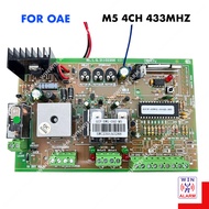 （ FOR OAE ) M5 4CH 433MHZ PANEL / REMOTE CONTROL Autogate Swing / Folding Gate Control Board PCB Pan