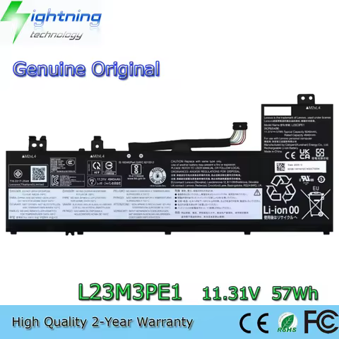 Original L23C3PE1 L23M3PE1 L23D3PE1 11.31V 57Wh Laptop Battery for Lenovo IdeaPad 5 2-in-1 14AHP9 83
