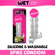 [ SPIKE CONDOM ] WET STORE Warrior King Crystal Silicone Spike Condom Realistic Pe.nis Enlargemnet E