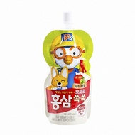 [Paldo] Pororo Red Ginseng drink Apple and Plum 100ml 뽀로로 홍삼쏙쏙 사과 매실 100ml | Korean Drink |