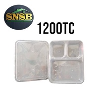 1200TC TAKE AWAY CONTAINER / 3 COMPARTMENT CONTAINER/BENTO