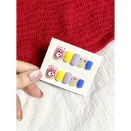 Fake nails cartoon cute cute 💜