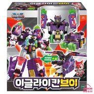 Mini Force V Rangers Eagleikan V Transformer Car Robot Toy New
