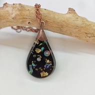 Space necklace Starry night resin necklace