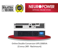 NEUROPOWER UPS [2KVA] CRONUS 2KR RACK MOUNT UPS (2000VA / 1600W) ONLINE DOUBLE CONVERSION PURE SINE 