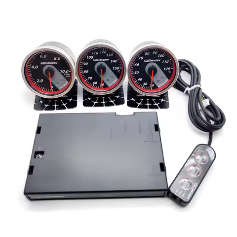 MUGEN assist Meter water temp oil temp oil press Control unit triple gauge 60mm Civic EG EK9 Type R 