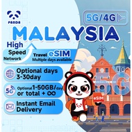 Malaysia eSIM 1-30Days Daily 1GB-50GB Unlimited Data | Instant Email Delivery | High Speed 5G eSIM