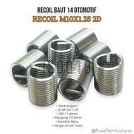 1pcs recoil Bolt 14 m10x1.25 2D Automotive Bolt