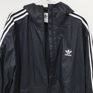 ADIDAS ORIGINALS LOGO ADICOLOR JACKET 防潑水 尼龍 防風 風衣 連帽 休閒 運動 外套 男版 黑色 M號 HC2006 JKT-M TP0_2402 #龍年行大運 TP0_24