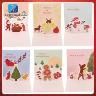 Christmas Gift Creative Cards -up Blessing Blanks Xmas Greeting Funny Child kgirgmall