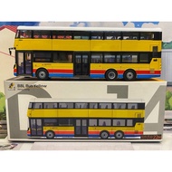 Lee's Model Car Tiny Micro Shadow Out Of Print 1/64 DX14 B8L Yellow Hong Kong Double Decker Bus