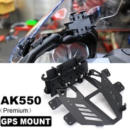 New AK550 Premium Motorcycle Accessories GPS Mount Navigation Bracket Phone Holder For Kymco Ak550 a