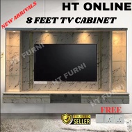 [HT ONLINE] 8ft Modern TV Cabinet / Kabinet Tv / Kabinet TV Gantung / Almari TV / Rak Tv Tv Cabinet