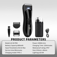 SUNYEA SG Stock LN50-PR0 Shaver  & Trimmer   IPX7  Waterproof   Face Body & Groin Electric Shaver