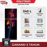 Polytron Kulkas 2 Pintu Belleza Varia Jumbo 240 Liter Prw 25Mtr