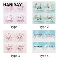 HANIRAY 100PCS Thank You Stickers Watercolor Pink Blue Party Supplies Gift Gorgeous