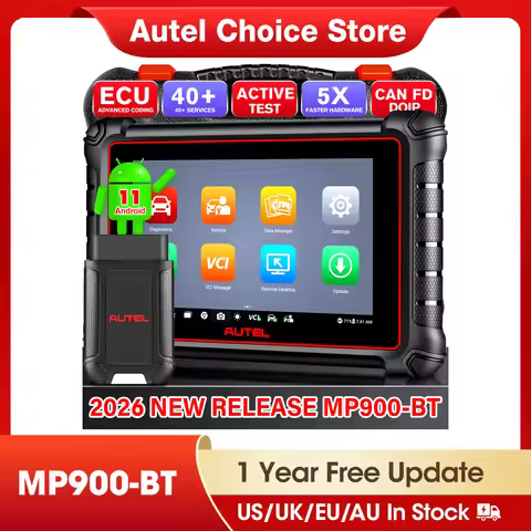 Autel MaxiPRO MP900-BT OBD2 Scanner ECU Coding Bidirectional Scan Tool VIN/License Scan 40+Service U
