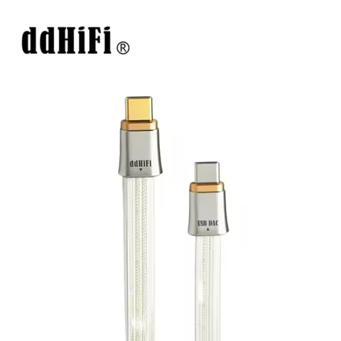 ddHiFi TC19CC (Comet) Flagship Pure Silver USB-C to USB-C OTG Digital Signal Cable, Four-Wire Parall