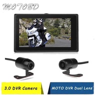 Zinc Alloy 6G+TR 3.0" LCD Screen Waterproof IP68 Car Dl Lens DVR Camera Video 30FPS Motorcycle Recor