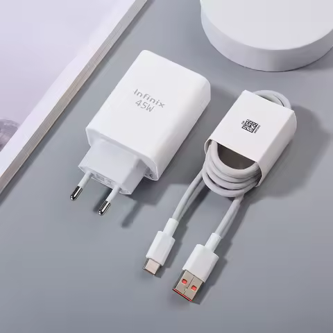 USB Charger For Infinix Note 11 12 Pro 45W Super Fast Charging EU Plug Power Wall Adapter Type C Cab