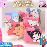 SANRIO CANVAS FOLDING WALLET UNIQUE CUTE SANRIO WALLET SANRIO CANVAS WALLET