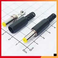 [5 Pieces]- DC5521-Y DC Male Power Jack 5521 Gold Solder Wire Needle 2.1mm Shop