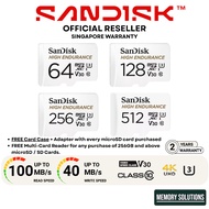 SanDisk High Endurance microSD card for CCTV Camera Dashcam 64GB 128GB 256GB 512GB