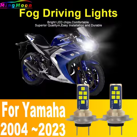 2x H7 Led Lights Motorcycle Headlight Canbus Car Fog Bulb Moto Driving Running Lamp 12v 55w For Yama