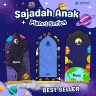 Children's Foam Prayer Mat with Outer Space Motif | Planet Series | Custom name