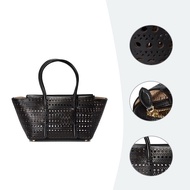 ALAiA Cowhide Hollow Tote Bag Large Capacity Vegetable Basket Bag Elegant Hollow Carved Portable Sho