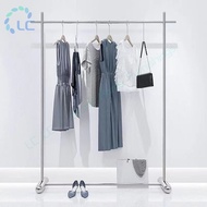 Floor-standing stainless steel clothing rack, clothing store display rack, island display rack for w