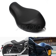 Wide Low-Pro Solo Seat For Harley Sportster XL883 1200 N 48 2005-2013 Black