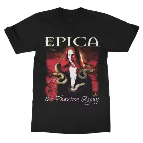 Epica THE PHANTOM AGONY Band T-Shirt 100% Cotton Graphic Tee Men Women Summer Streetwear Top