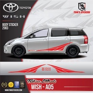 👍👍 TOYOTA WISH CAR BODY STICKER SET WISH - A05