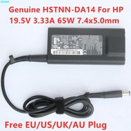 Genuine 19.5V 3.33A 65W 7.4x5.0mm HSTNN-DA14 Travel AC Adapter For HP ENVY 14 SPECTRE ELITEBOOK 850 