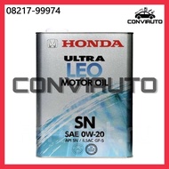 HONDA ULTRA LEO MOTOR OIL SN SAE 0W20 4 LITRE