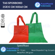 Cloth Bag 25x35 30x40 Contents 12 pcs | Goodie Bag | Spunbond Handle 25 x 35 30x40