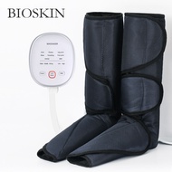 BIOSKIN Leg Air Compression Massager Heated for Foot and Calf Thigh Circulation with Handheld Contro