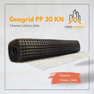 Geogrid PP 30 KN Untuk Perkuatan Tanah/Stabilisasi - UK 3,95m x 50m