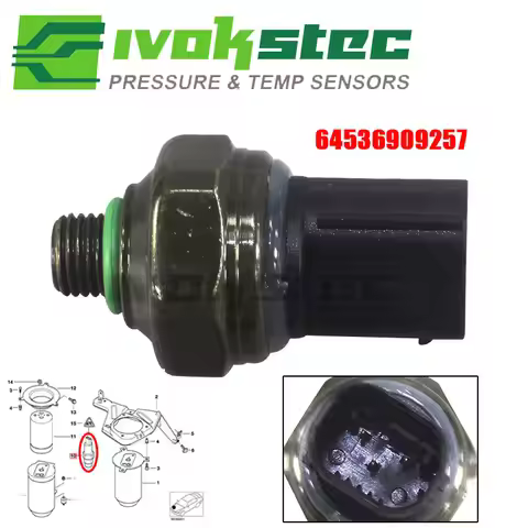 A/C Air Conditioning Pressure Sensor For BMW E60 F10 F30 F80 E90 E46 F80 F20 E88 X5 i3 Z4 MINI R57 R