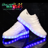 Rechargeable batteries Led Light Up Men Sneakers women Shoes