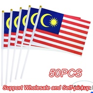 🚩1000pcs Malaysia Hand Flag bendera malaysia Size Besar Size Besar 14*21*30cm
