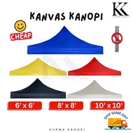 KANVAS KANOPI MURAH 10x10/8x8 | Kain Bumbung Kanopi | Daun Kanopi (Rangka Tak Termasuk)