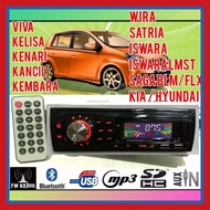 Car radio Car Player Radio Kereta Mp3 USB Bluetooth Radio  Viva wira radio iswara radio kancil radio