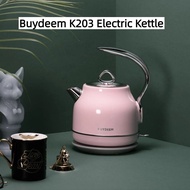 Buydeem K203 Electric Kettle High-value Stainless Steel Electric Kettle Double-layer Anti-scalding H
