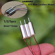 UAENAU 1/2/5pcs Coreless Motor, 615 6mm*15mm 615 Tiny Hollow Cup Engine Motor,  46500 RPM-52000RPMRP