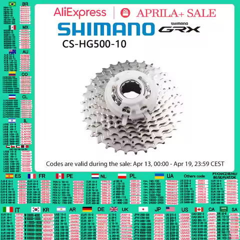 SHIMANO HG500 10-Speed Road Cassette Sprocket GRX 10-speed 12-28T 11-34T 11-32T 11-25T 10s GRX K7 Fo